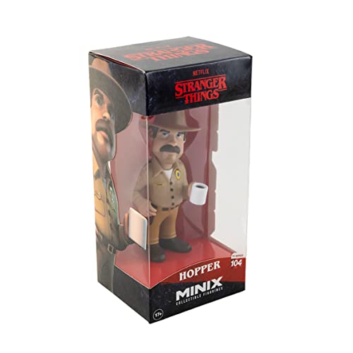 Figura Hopper Stranger Things 12cm (Idade Mínima Recomendada: 3 anos) Minix - Brinquedos - hopper, stranger things, 1,2 cm, idade mínima recomendada