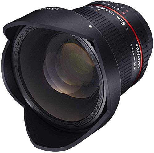 Objetiva Samyang 8mm F3.5 Canon CSII Fish-eye Samyang - Lentes de câmera - 8mm, f3.5, fish eye, APS-C