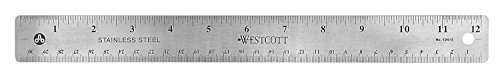 Régua de Alumínio WESTCOTT (Preto - 30 cm) Acme United Europe - Réguas - alumínio, 30 cm, corcho anti-salpicos, pendurar