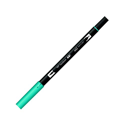 Marcador Feltro TOMBOW Dual Brush 443 Azul Turquesa (1 Unidade) Tombow - Marcadores e marcadores de texto - dual brush, ponta fina, pincel macio, tinta à base de água