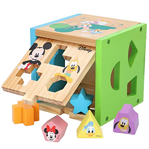 Conjunto de blocos de madeira DISNEY Baby (Idade minima recomendada: 2 anos) WOOMAX - Brinquedos - madeira, disney, encaixável, 2 anos