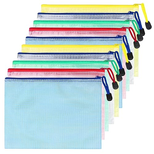 Bolsa de Arquivo A5, 10 Peças (Recondicionado Como Novo) xlwen - Pastas de arquivo - A5, plástico rígido, alça, 10 unidades