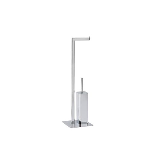 Suporte para papel higiénico ANDREA BA09229 WECHIC - Escovas e suportes de vaso sanitário - metal cromado, base 20x20x72cm
