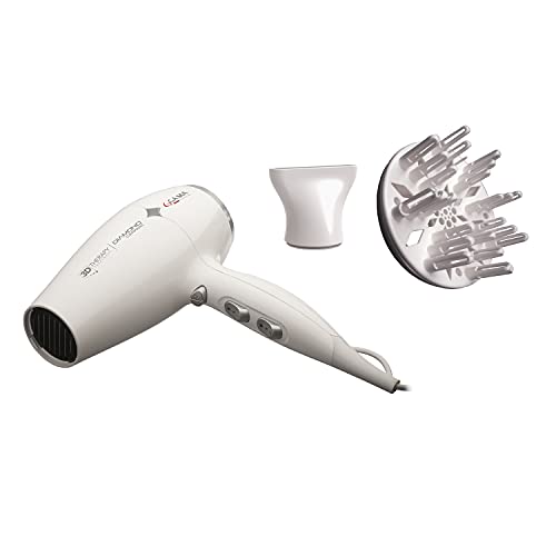 Secador de Cabelo GA.MA Diamond Caramic Ion (2200 W - 3 Níveis de temperatura) GA.MA - Acessórios de banheiro - 2200 W, 3 níveis de temperatura, motor DC ultraligero, nano silver