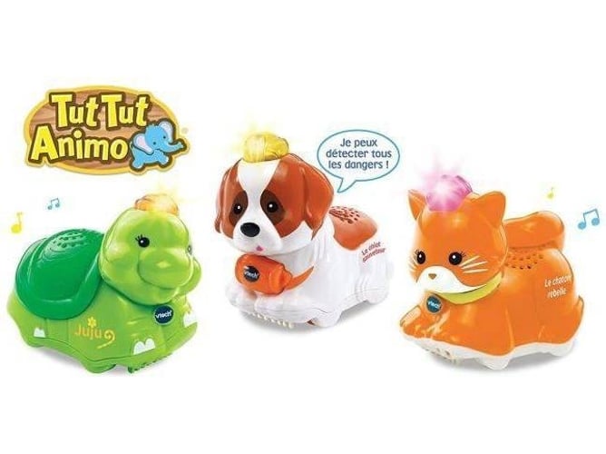 Brinquedo Educativo VTECH Trio Domestico (Idade Mínima: 1) VTech - Brinquedos robóticos - brinquedo educativo, vtech, trio domestico, idade mínima 1, animais que riscam, falam e cantam