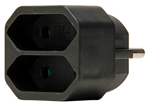 Adaptador de energia kopp 174105004 preto (Electricidade e Domótica) Kopp - Terminais e conectores de fio - preto, 2 polos, 2.5 A, 250 V