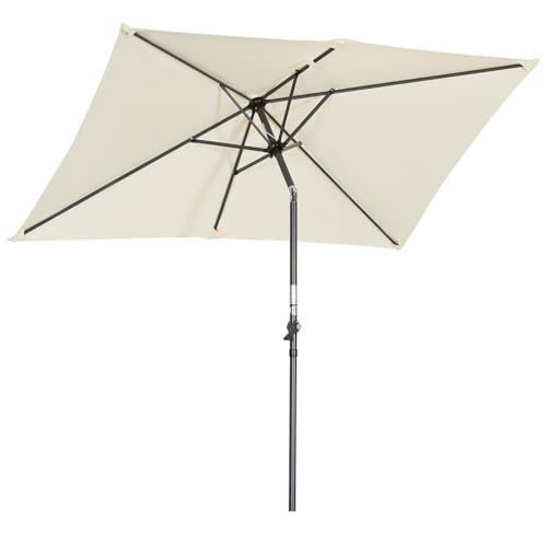 Guarda-Sol ANGEL LIVING 2.1x1.4m (Cinzento - Alumínio) Angel Living - Móveis de exterior - 2.1x1.4m, cinzento, alumínio