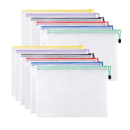 Pasta com Elástico CAREHABI 12 Bolsas (A4) Carehabi - Pastas Organizadoras - pasta, elástico, a4, documentos