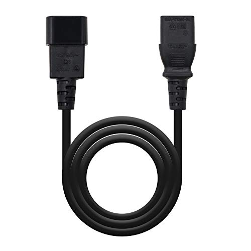 Cabo de Alimentação NANOCABLE (C14 - C13 - 3 m - Preto) NANOCABLE - Cabos de armazenamento e transferência de dados - cabo alimentação, nanocable, c14 c13, 3m, preto