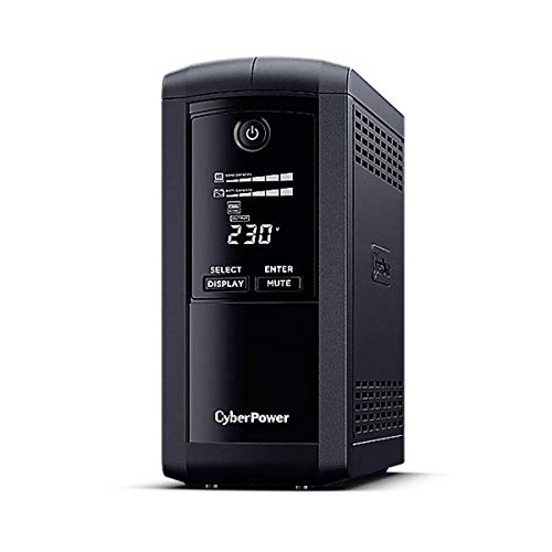 Ups CYBERPOWER VP700ELCD (3 Tomadas - 390 W - 700 V) CyberPower - Ups - 700 VA, 390 w, 3 tomadas, 12 Ah