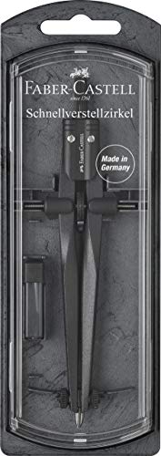 Compasso FABER-CASTELL Stream (Preto - Madeira) Faber-Castell - Ferramentas de medição e marcação de artesanato - preto, madeira