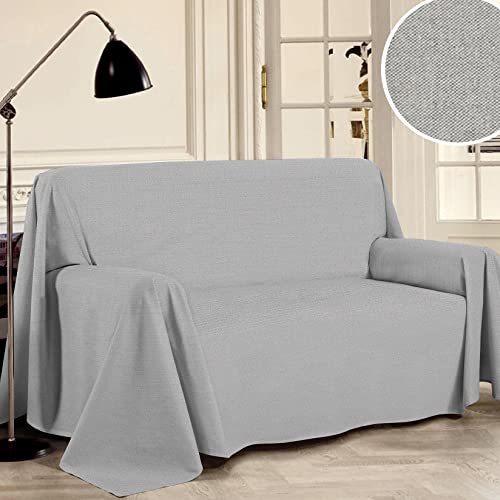 Capa de Sofá PENSIERI DELICATI (Cinzento - 250 x 290 cm) SAVOLTEX - Capas de sofá - cinzento, 250 x 290 cm