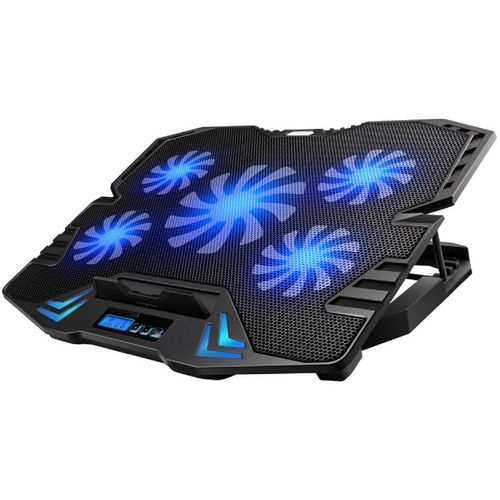 Suporte Cooler EWENT EW1259 (Universal - 17'') Ewent - Peças de refrigeração de sistema de computador - universal, 17 polegadas, 5 ventiladores, silencioso, usb