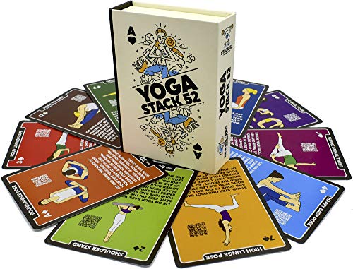 Cartas de Exercícios de Yoga STACK 52 (Idade Mínima Recomendada: 3 anos) Stack 52 - Jogos - cartas, exercícios, yoga, 52