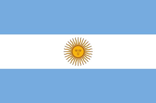Bandeiira DURABOL Argentina (Branco - Poliéster) Durabol - Bandeiras e cataventos - branco, azul, amarelo, poliéster