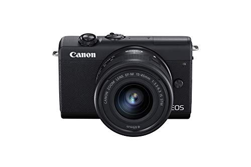 Kit Máquina Fotográfica Reflex CANON EOS M200 + EF-M 15-45mm f/3.5-6.3 IS STM Canon - Câmeras - reflex, eos m200, EF-M 15-45mm, f/3.5-6.3 is stm