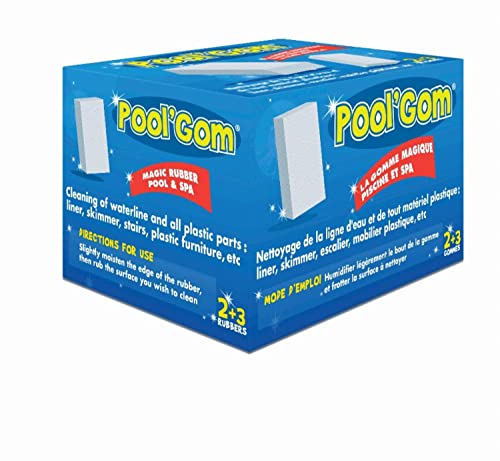 Goma para Limpeza POOL GOM Branco (3 Unidades) Toucan - Escovas e vassouras de piscina - limpeza, pool, branco