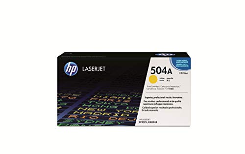 Tóner HP LaserJet Original 504A - Amarelo - CE252A HP - Cartuchos de toner e jato de tinta - laser, amarelo, 7000 páginas