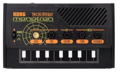 Korg Monotron Delay Synthétiseur Analogique Noir KORG - Instrumentos musicais eletrônicos - sintetizador, analógico, portátil, efeitos, pedal de expressao