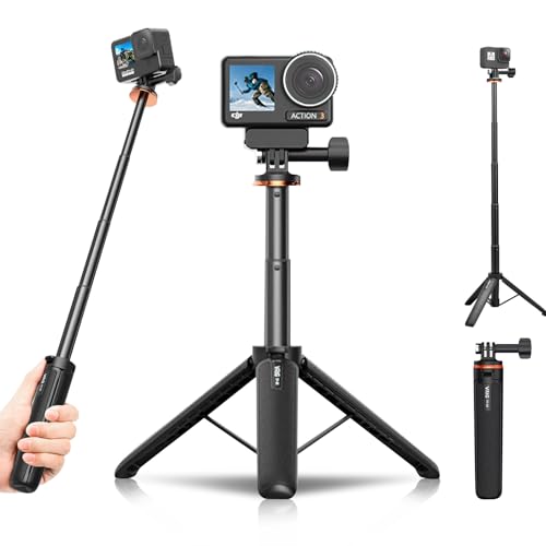 Tripé Mini TRIPPY (Alumínio - 51 cm - Preto) MINSHUXI - Tripés e monopés - 51 cm, 150 g, alumínio, preto