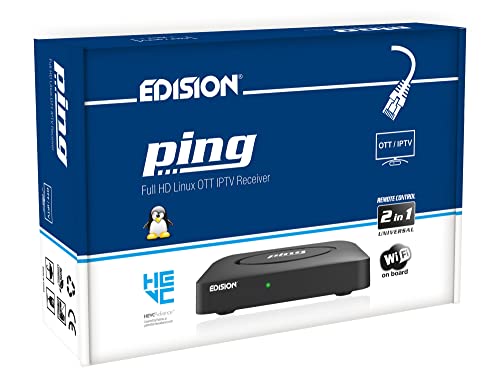 Receptor de TV EDISION PING OTT (Linux - 4K Ultra HD) EDISION - Áudio - tv, Linux, 4k ultra hd