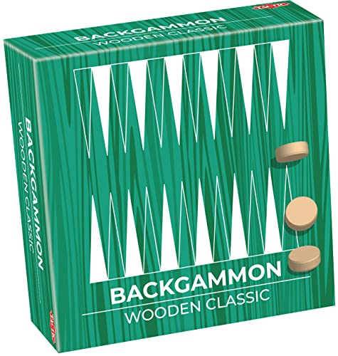 Jogo de Tabuleiro FAMOSA Wooden Classic Backgammon (Idade Mínima Recomendada: 8 anos) Tactic - Jogos - estratégia, peões de madeira, tabuleiro em madeira, 8 anos
