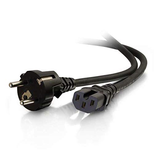Cabo de Alimentação C2G (C14 - C13 - 2 m - Preto) C2G - Adaptadores de energia e carregadores - cabo alimentação, c14 c13, 2m preto, 250v