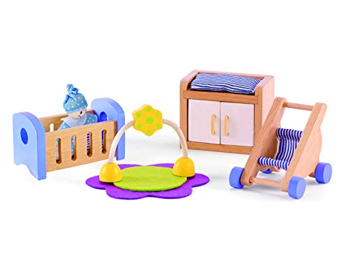 Brinquedo HAPE Wooden Dollhouse (3 anos) HAPE - Acessórios para casa de bonecas - madeira, criatividade, habilidades motoras, 3 anos