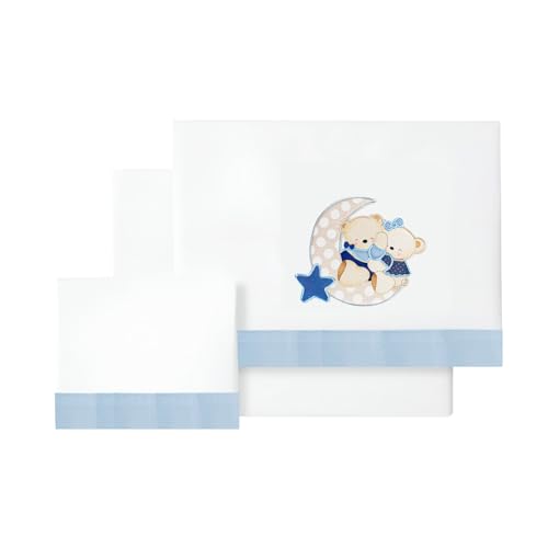 Conjunto edredões bebé HOMEMANIA Azul (120x180cm) Variouss - Lençóis - conjunto, edredao, bebé, homenalia, azul, 120x180cm