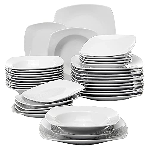 Conjunto de Talheres MALACASA Julia (Branco - Porcelana) MALACASA - Jogos de talheres - porcelana, branco