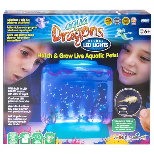 Jogos Didáticos WORLD ALIVE Aquadragons Deluxe Sea Habitat (Idade Mínima: 3 anos) World Alive - Brinquedos - aquatrónicos, microscópio, pipeta, 3 anos