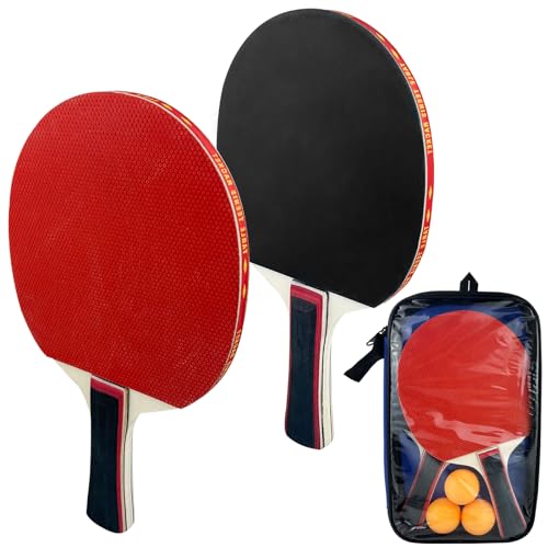 Conjunto de Ténis de Mesa DIOMIRUX (2 Raquetas + 3 Bolas) Diompirux - Raquetes e conjuntos de ping pong - 2 raquetas, 3 bolas, estojo, poliéster