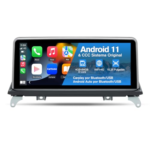Auto-Rádio com ecrã tátil Android 11 BMW X5 E70/X6 E71 2007-2009 AWESAFE AWESAFE - Aparelhos de áudio e vídeo para veículos e sistemas de painel - Android 11, ecrã tátil, bmw x5 e70/x6 e71