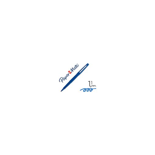 Esferográfica PAPERMATE Flair (Azul - Ponta Média) Paper Mate - Canetas - ponta média, nylon, cor azul