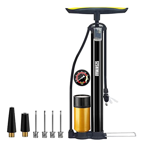 Bomba de Pneus para Ciclismo SZSHIMAO com Manómetro SZSHIMAO - Bombas de hardware - 160 psi, alta pressão, design de alta pressão