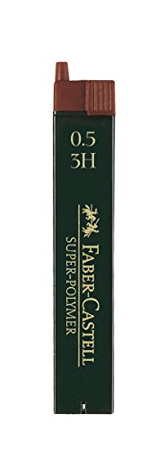 Recargas para canetas FABER-CASTELL Super Polymer 3H Black Faber-Castell - Tinta e recargas de caneta - recargas, canetas, faber-castell, super polymer 3h black, mina preta, traço grosso