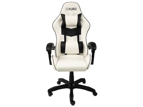 Cadeira Gaming KUBO Kubo (Até 150 kg - Classe de peso superior) kubo - Cadeiras de jogos - tecido, metal, preto branco, 150kg