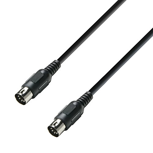 Cabo de Áudio ADAM HALL (MIDI - 75 cm - Preto) ah Cables - Cabos de áudio e vídeo - 75 cm, midi, macho-macho
