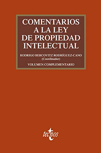 Livro Comentarios A La Ley De Propiedad Intelectual de Juan Carlos Fernández (Espanhol) Tecnos - Livros - comentários, propriedade intelectual, livro