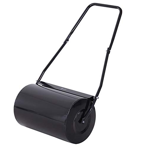 DURHAND Rolo de jardim aço 38l 50x32cm asa desmontável DURHAND - Rolo de relva - jardim, aço, 38L, 50x32cm, desmontável