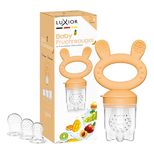 Conjunto de Chupeta LUXIOR Sun (1 Unidade) Luxior - Cuidados com a higiene oral - 3 tetinas, pega suave, ergonômico, antideslizante