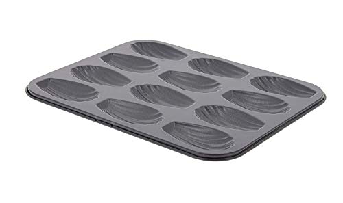Molde para Bolo de Madeira de 12 Formas - 23 x 10 cm DE BUYER - Tabuleiros de forno e de bolachas - 12 formas, 23 x 10 cm, aço