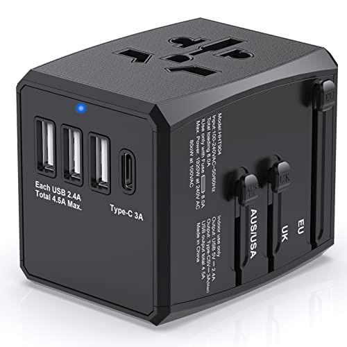 Adaptador Viajero Universal com 4 USB e 1 USB-C Shenzhen Yeniu Electronics Co., Ltd - Acessórios de Bateria - adaptador, viajero, universal, 4 usb, usb-c, carregamento