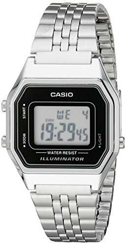 Relógio Casio Vintage La-680Wa-1E Preto E Dourado Casio - Relógios - lcd, cr2016, alarme, cronómetro, despertador