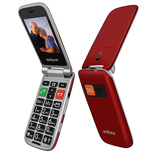 Telemóvel Senior ARTPHONE CF241A (2.4'' - 2G - Vermelho) artfone - Telemóveis - sénior, 2.4 polegadas, 2G, vermelho