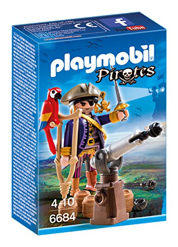 Playmobil 6684 Pirata Captain (Jogos de Construção) PLAYMOBIL - Brinquedos - pirata, capitão, braço amputado, perna de madeira