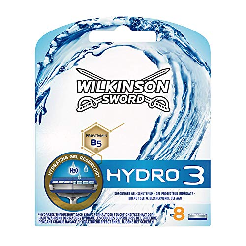 Lâminas para Máquina de Barbear WILKINSON SWORD Hydro 3 (8 Unidades) WILKINSON - Lâminas e navalhas de barbear - lâminas, máquina de barbear, wilkinson sword, hydro 3