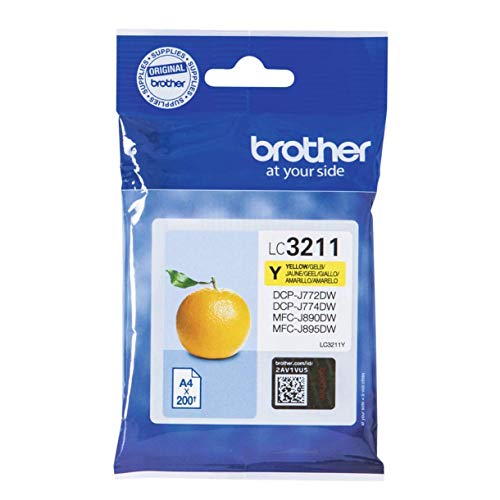 Tinteiro BROTHER LC-3211Y Amarelo (LC3211YBP) Brother - Cartuchos de toner e jato de tinta - amarelo, brother, dcj772dw, dcpj774dw, mfcj491dw