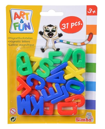 Jogo Educativo SIMBA TOYS Art&Fun Magnetic Letters (Idade Mínima Recomendada: 3 anos) SIMBA - Fabricação - magnéticas, alfabeto, 3 anos, 26 letras