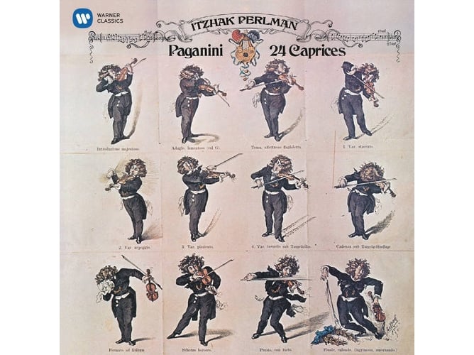 CD Capriccios para Violino Solo Nºs 1-24 / Violin Concerto No. 1 WARNER CLASSICS - Música e gravações de som - cd, capriccios, violino solo, paganini, itzhak perlman, virtuoso